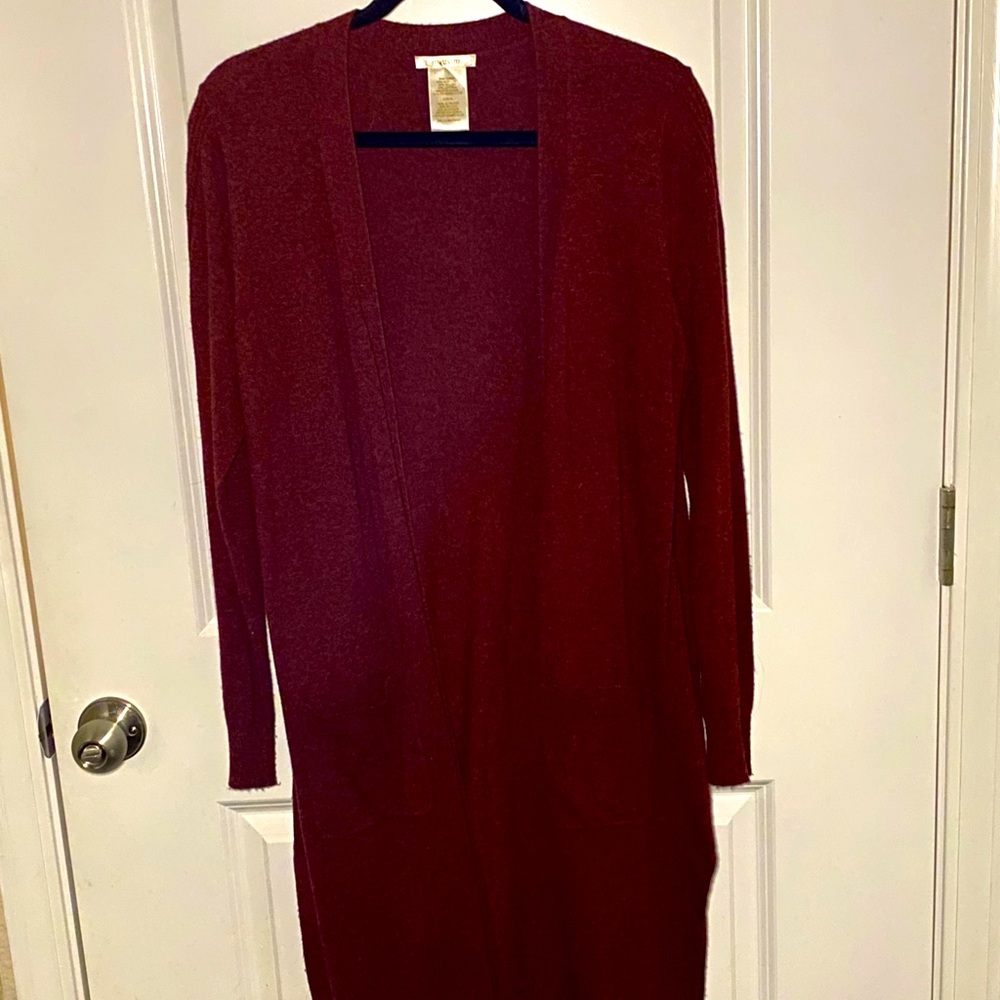Long, Red Sweater